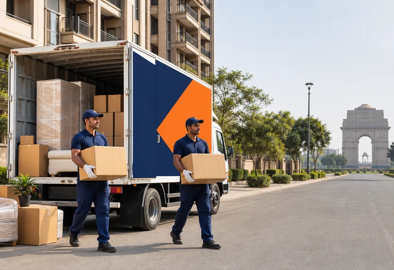 Packers and movers in Delhi with moving truck